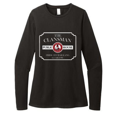 The Clansman Public House Funny Scottish Womens CVC Long Sleeve Shirt