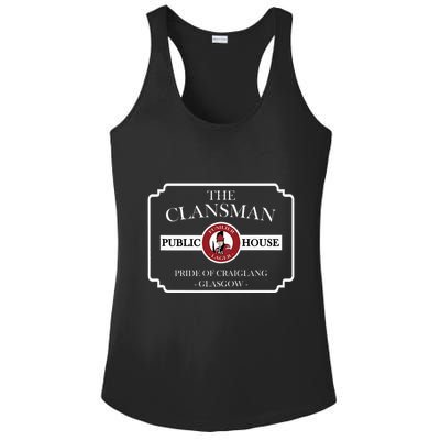 The Clansman Public House Funny Scottish Ladies PosiCharge Competitor Racerback Tank