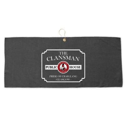 The Clansman Public House Funny Scottish Large Microfiber Waffle Golf Towel