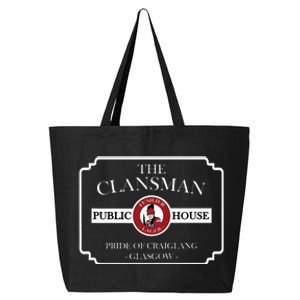 The Clansman Public House Funny Scottish 25L Jumbo Tote