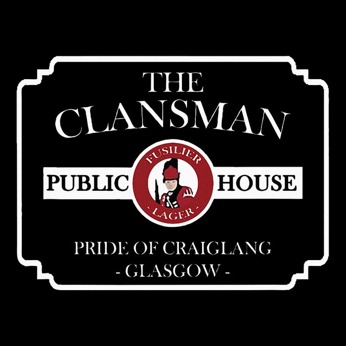 The Clansman Public House Funny Scottish Pom Pom 12in Knit Beanie