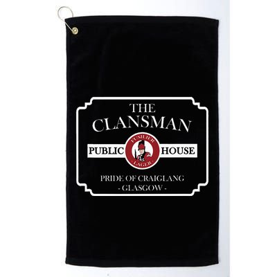 The Clansman Public House Funny Scottish Golf Towel