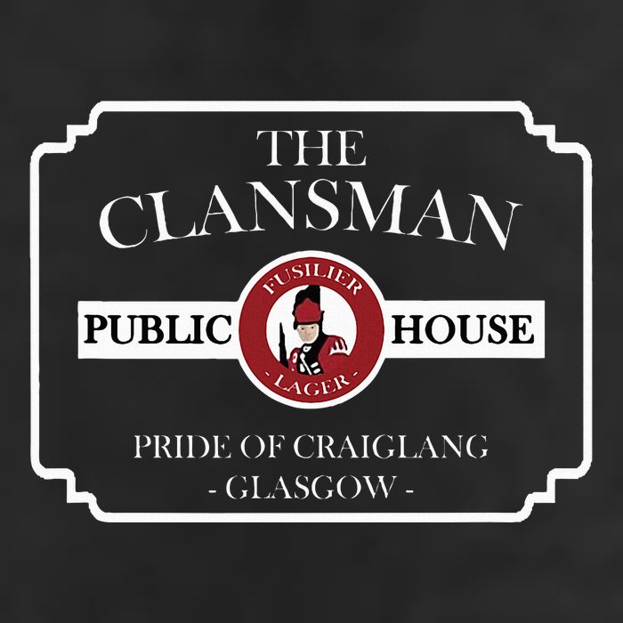 The Clansman Public House Funny Scottish Golf Towel