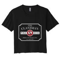 The Clansman Public House Funny Scottish Women's Crop Top Tee