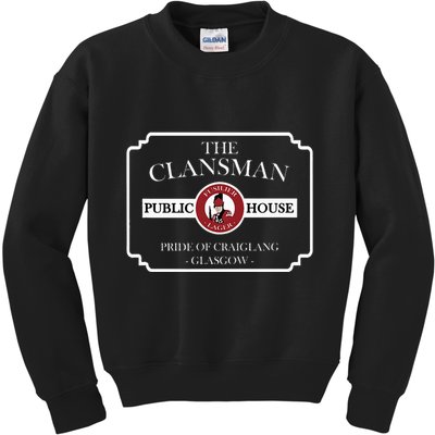 The Clansman Public House Funny Scottish Kids Sweatshirt