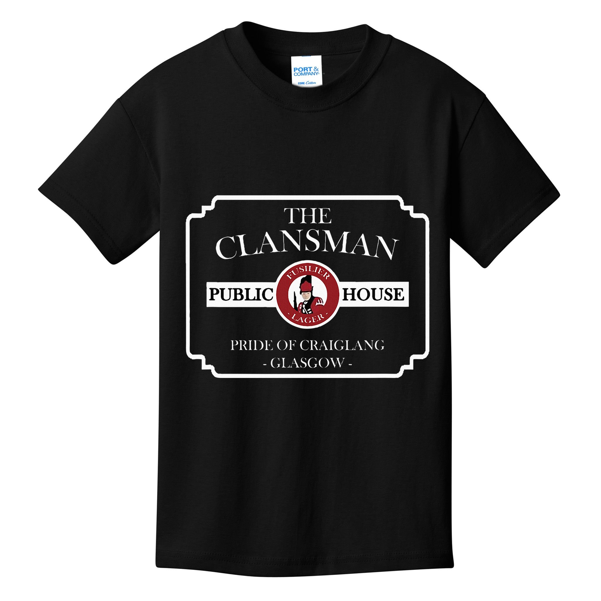 The Clansman Public House Funny Scottish Kids T-Shirt