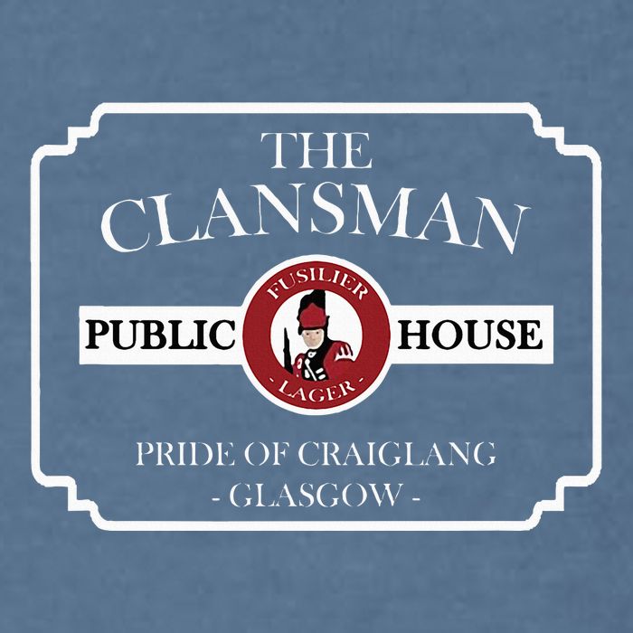 The Clansman Public House Funny Scottish Garment-Dyed Sweatshirt