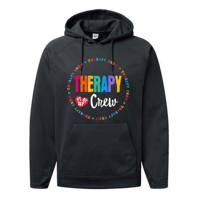 Therapy Crew PT OT SLP Occupational Therapist Week Team Performance Fleece Hoodie