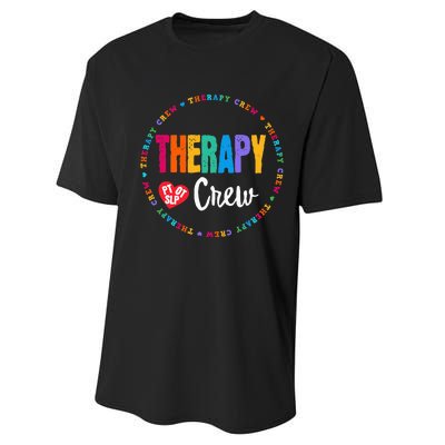 Therapy Crew PT OT SLP Occupational Therapist Week Team Performance Sprint T-Shirt