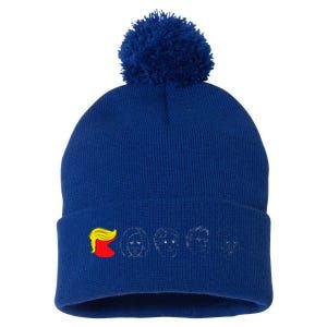 Trump Classic Pac Arcade Game Pom Pom 12in Knit Beanie