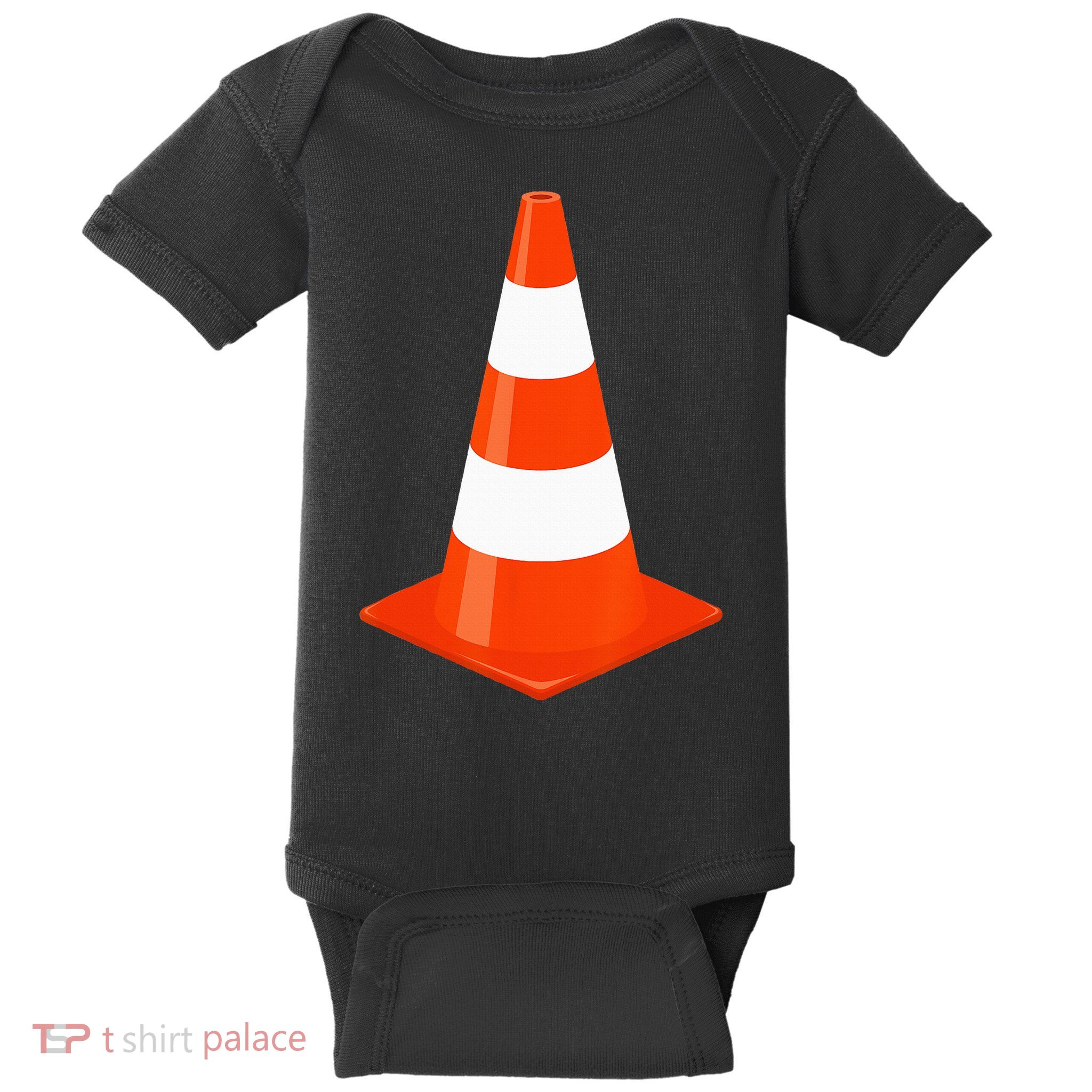 Traffic Cone Parking For Adult Kids Funny Halloween Baby Bodysuit