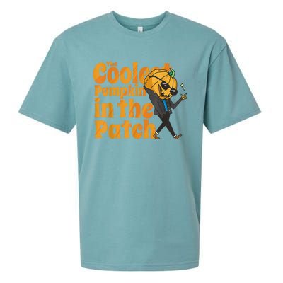 The Coolest Pumpkin In The Patch Kids Pumpkin Halloween Sueded Cloud Jersey T-Shirt