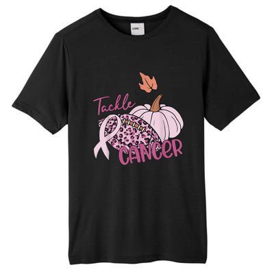 Tackle Cancer Pumpkin Breast Cancer Awareness Football Tall Fusion ChromaSoft Performance T-Shirt