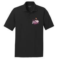 Tackle Cancer Pumpkin Breast Cancer Awareness Football PosiCharge RacerMesh Polo