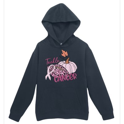 Tackle Cancer Pumpkin Breast Cancer Awareness Football Urban Pullover Hoodie