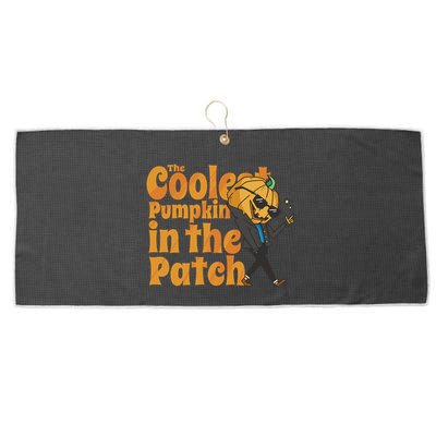 The Coolest Pumpkin In The Patch Large Microfiber Waffle Golf Towel