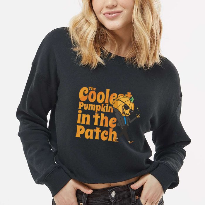The Coolest Pumpkin In The Patch Cropped Pullover Crew