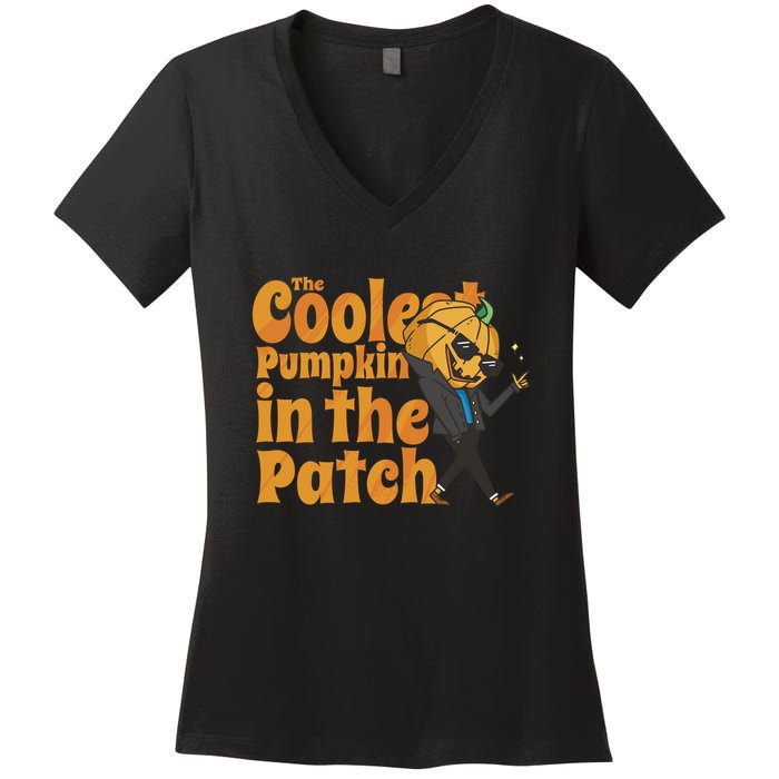 The Coolest Pumpkin In The Patch Women's V-Neck T-Shirt