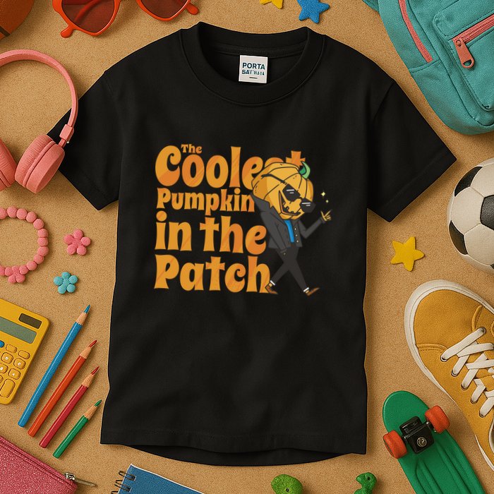 The Coolest Pumpkin In The Patch Kids T-Shirt