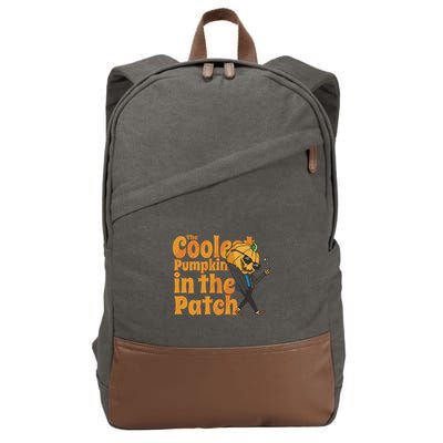 The Coolest Pumpkin In The Patch Cotton Canvas Backpack