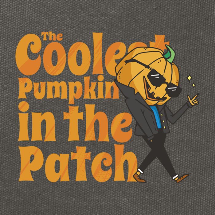 The Coolest Pumpkin In The Patch Cotton Canvas Backpack