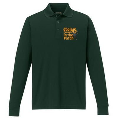 The Coolest Pumpkin In The Patch Performance Long Sleeve Polo