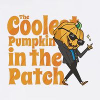 The Coolest Pumpkin In The Patch Garment-Dyed Sweatshirt