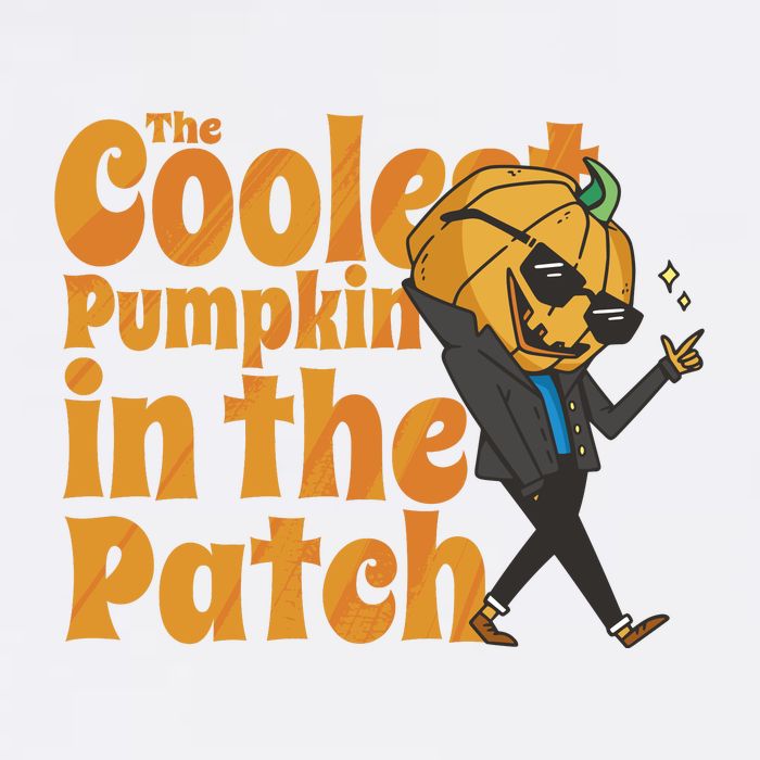 The Coolest Pumpkin In The Patch Garment-Dyed Sweatshirt