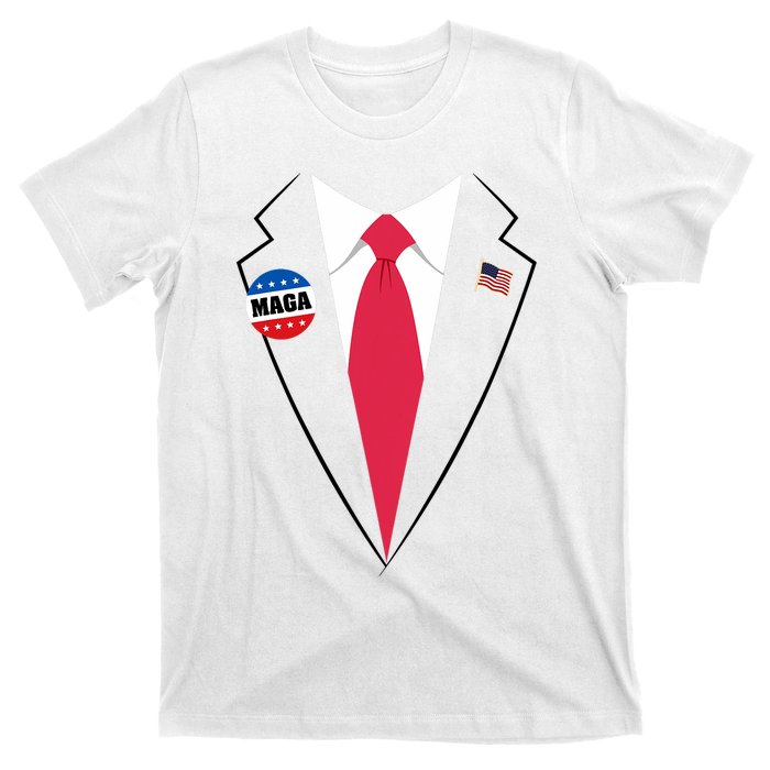 Trump Costume President Trump Suit Maga Halloween T-Shirt