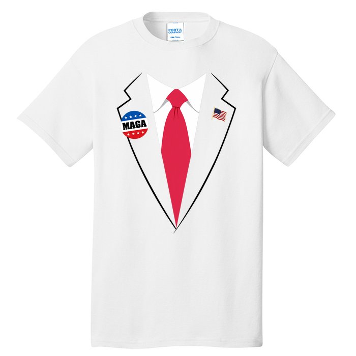 Trump Costume President Trump Suit Maga Halloween Tall T-Shirt