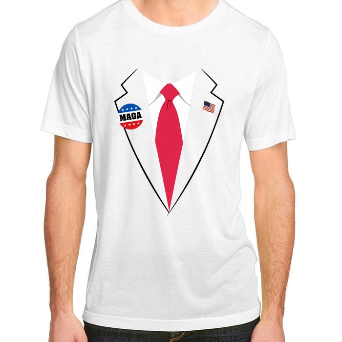 Trump Costume President Trump Suit Maga Halloween Adult ChromaSoft Performance T-Shirt