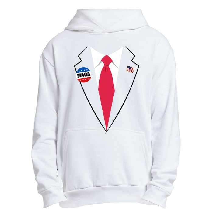 Trump Costume President Trump Suit Maga Halloween Urban Pullover Hoodie