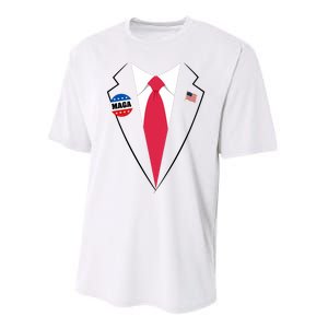 Trump Costume President Trump Suit Maga Halloween Performance Sprint T-Shirt