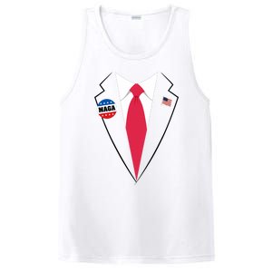 Trump Costume President Trump Suit Maga Halloween PosiCharge Competitor Tank