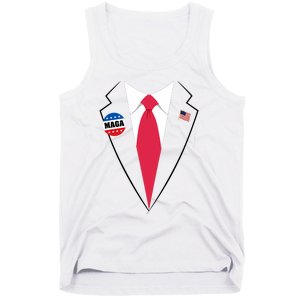 Trump Costume President Trump Suit Maga Halloween Tank Top