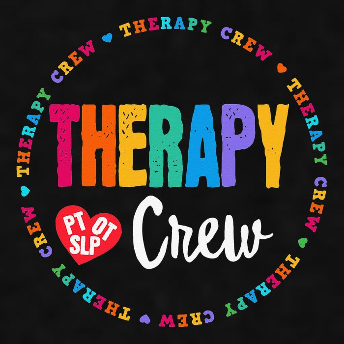 Therapy Crew PT OT SLP Occupational Therapist Week Team Ladies PosiCharge Tri-Blend Wicking Tank