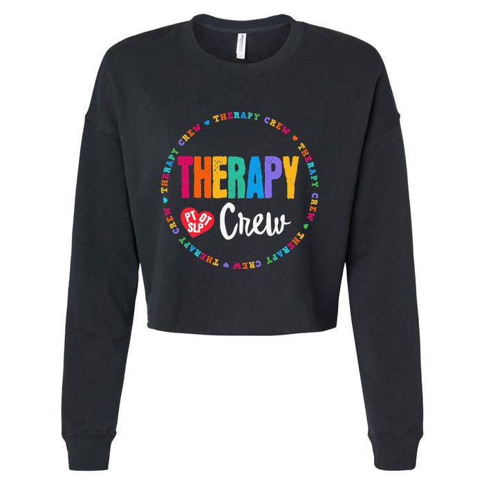 Therapy Crew PT OT SLP Occupational Therapist Week Team Cropped Pullover Crew
