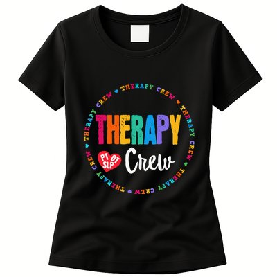Therapy Crew PT OT SLP Occupational Therapist Week Team Womens T-Shirt