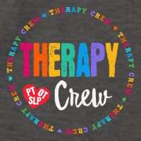 Therapy Crew PT OT SLP Occupational Therapist Week Team Vector Backpack