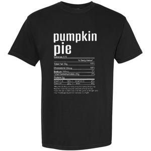 Thanksgiving Christmas Pumpkin Pie Nutritional Facts Garment-Dyed Heavyweight T-Shirt