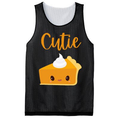 Thanksgiving Cutie Pie Pumpkin Pie Mesh Reversible Basketball Jersey Tank