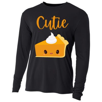 Thanksgiving Cutie Pie Pumpkin Pie Cooling Performance Long Sleeve Crew