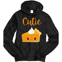 Thanksgiving Cutie Pie Pumpkin Pie Tie Dye Hoodie