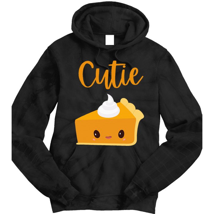 Thanksgiving Cutie Pie Pumpkin Pie Tie Dye Hoodie