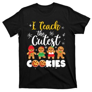 Teacher Christmas Pajamas I Teach The Cutest Little Cookies T-Shirt