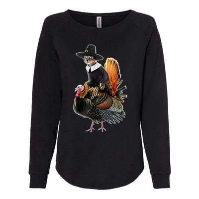 Thanksgiving Cat Pilgrim Costume Thanksgiving Turkey Gift Womens California Wash Sweatshirt