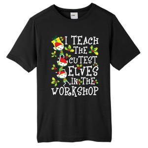 Teacher Christmas Presents I Teach The Cutest Elves Holiday Tall Fusion ChromaSoft Performance T-Shirt