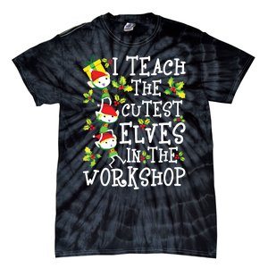 Teacher Christmas Presents I Teach The Cutest Elves Holiday Tie-Dye T-Shirt