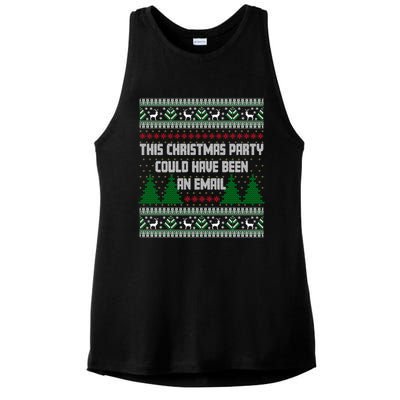 This Christmas Party Could Have Been An Email Ugly Christmas Great Gift Ladies PosiCharge Tri-Blend Wicking Tank