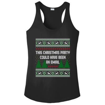 This Christmas Party Could Have Been An Email Ugly Christmas Great Gift Ladies PosiCharge Competitor Racerback Tank